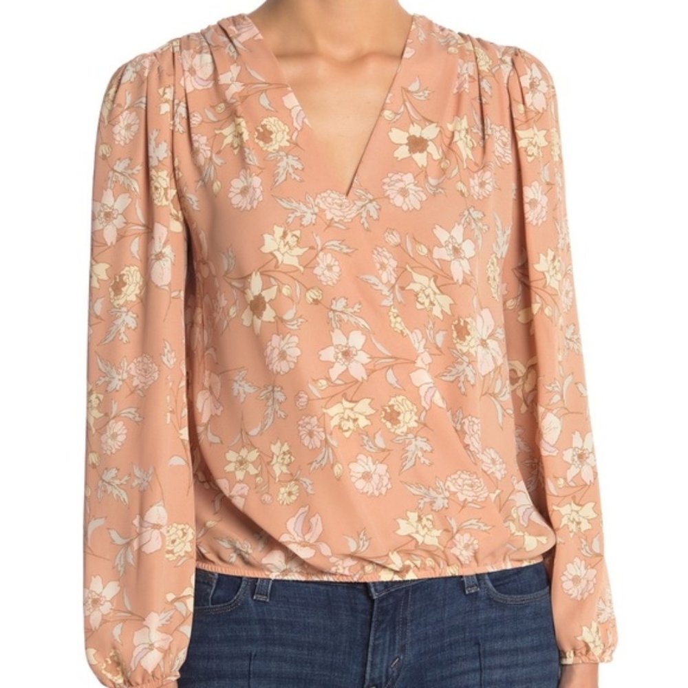 Pink Floral Blouse